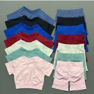 ملابس رياضية لليوجا 2 قطعةعالية المرونة