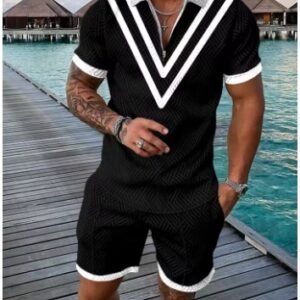 طقم رياضي بولو للصيف موضة الرجال